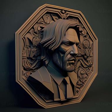 3D model John Wick Hex game (STL)